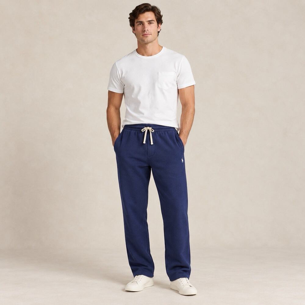 Polo Ralph Lauren Men’s XXL Navy Sweatpants Pony Logo Drawstring Straight Leg